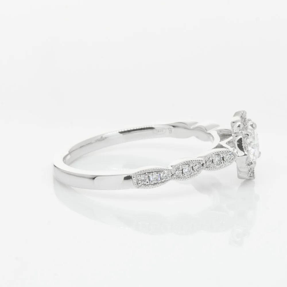 18ct White Gold .30ct Diamond Paramount Ring