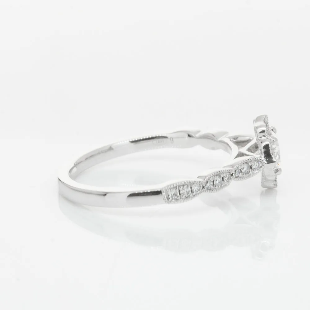 18ct White Gold .30ct Diamond Paramount Ring