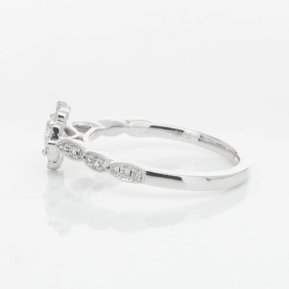 18ct White Gold .30ct Diamond Paramount Ring