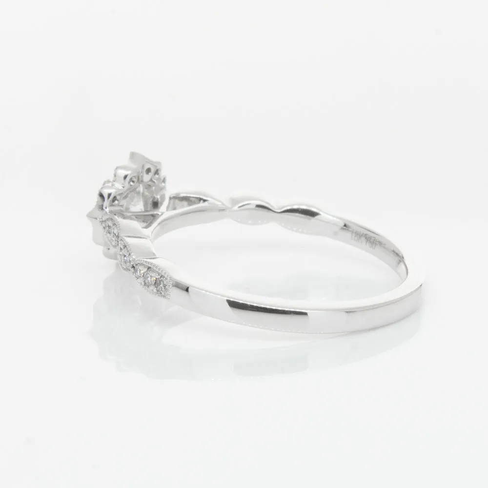 18ct White Gold .30ct Diamond Paramount Ring