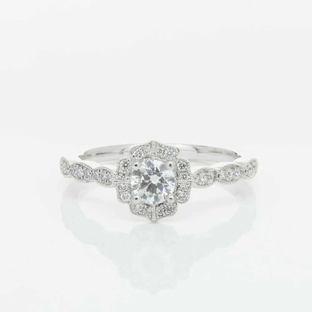 18ct White Gold .30ct Diamond Paramount Ring