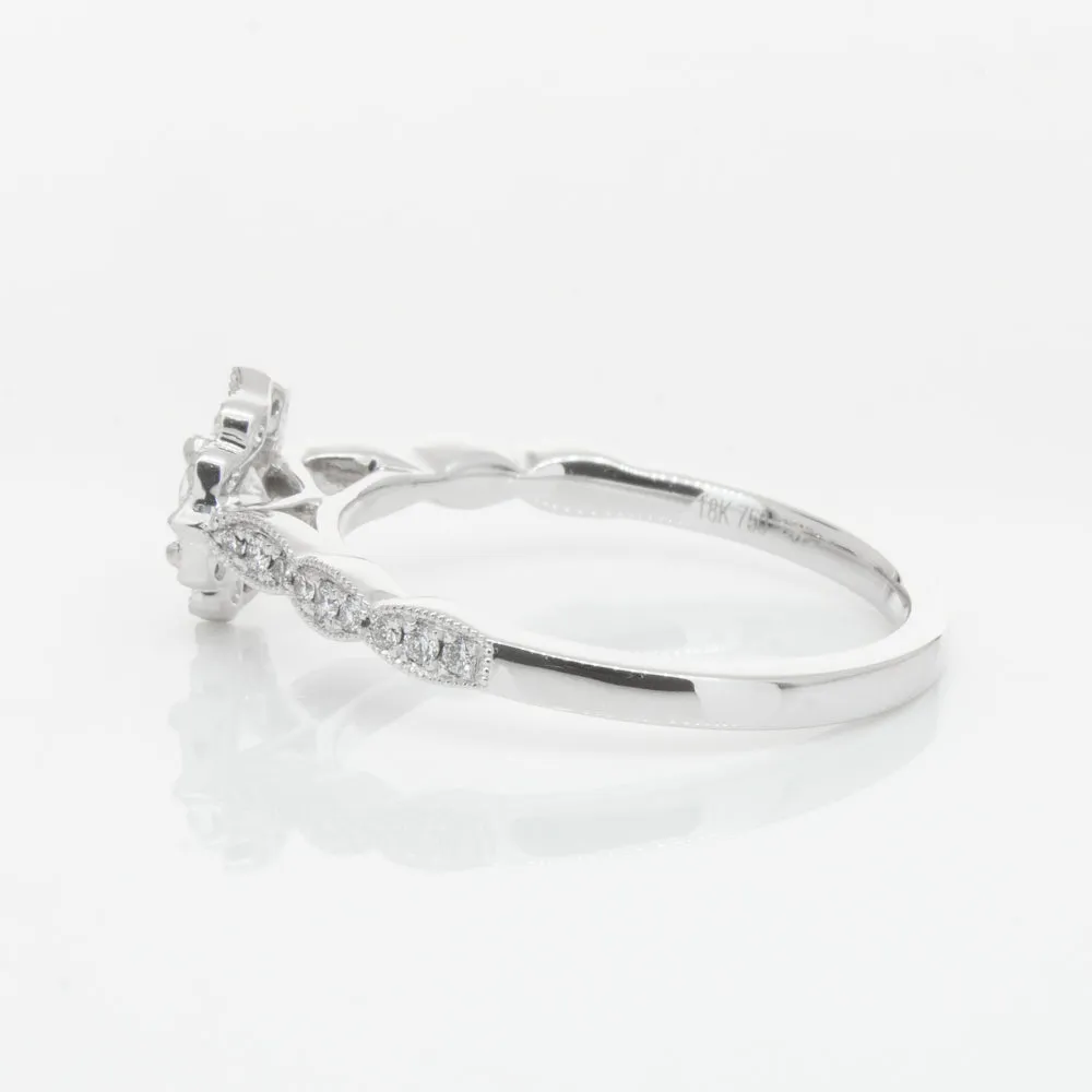 18ct White Gold .30ct Diamond Paramount Ring