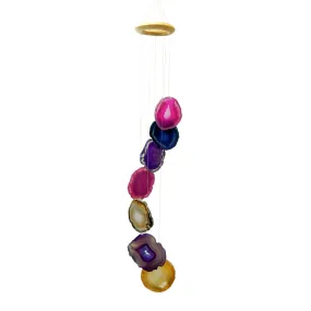 7-Piece Agate Slice Wind Chime