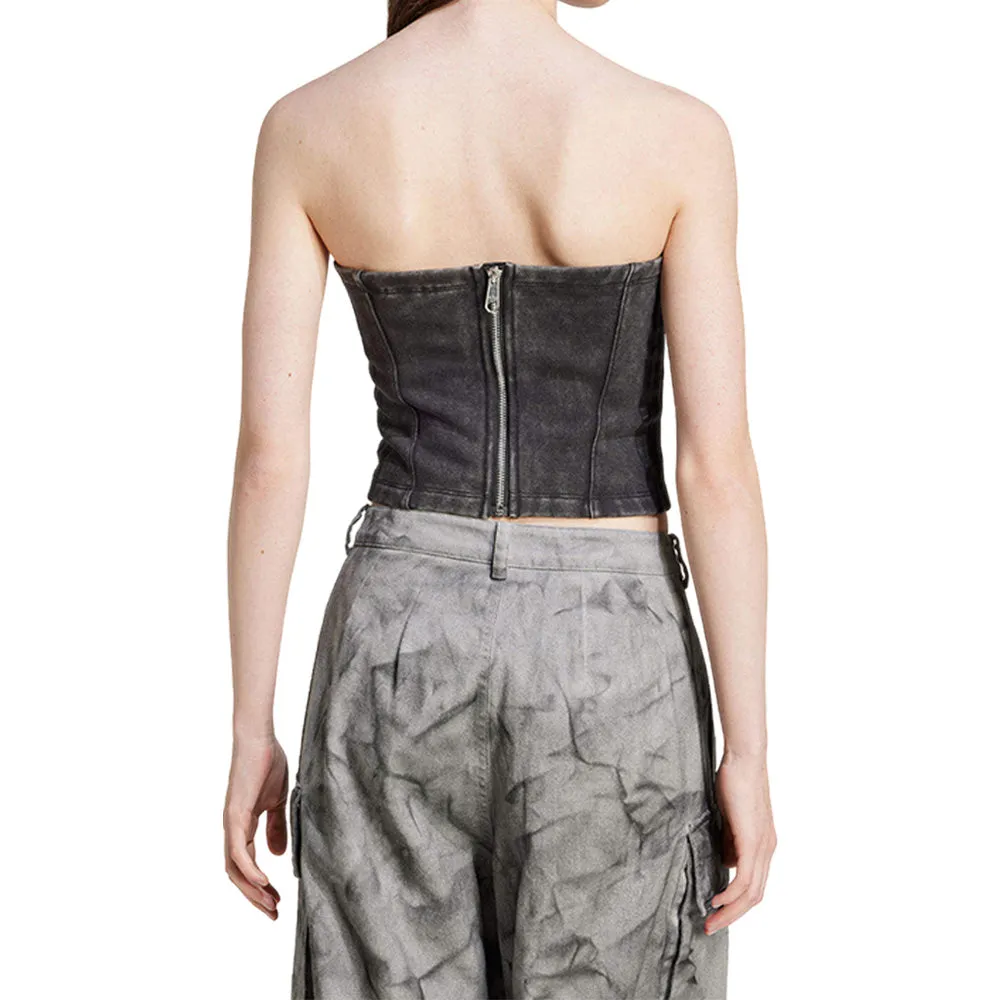 ADIDAS ORIGINALS WASHED-OUT CORSET TOP