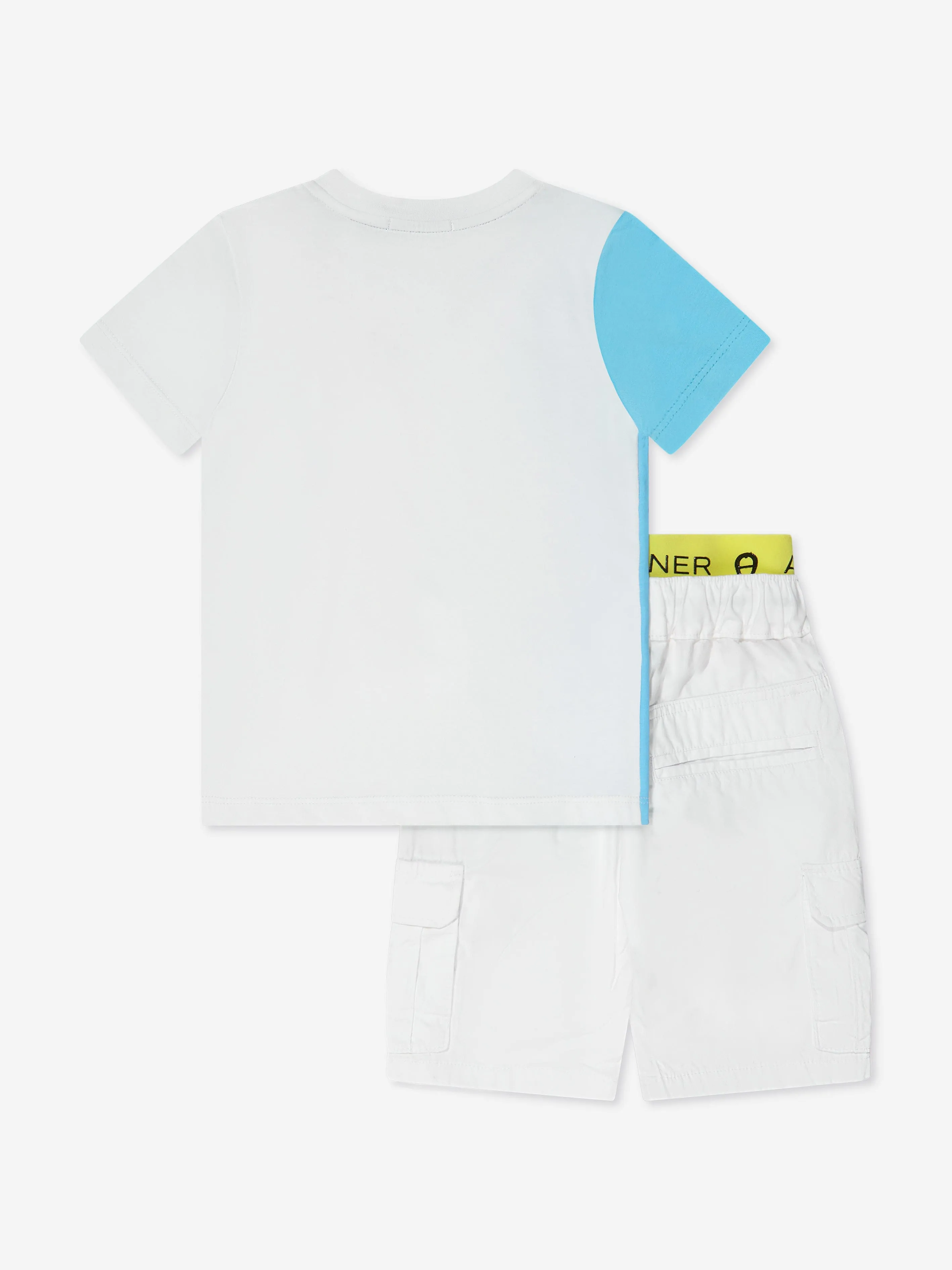 Aigner Boys T-Shirt And Shorts Set in Blue