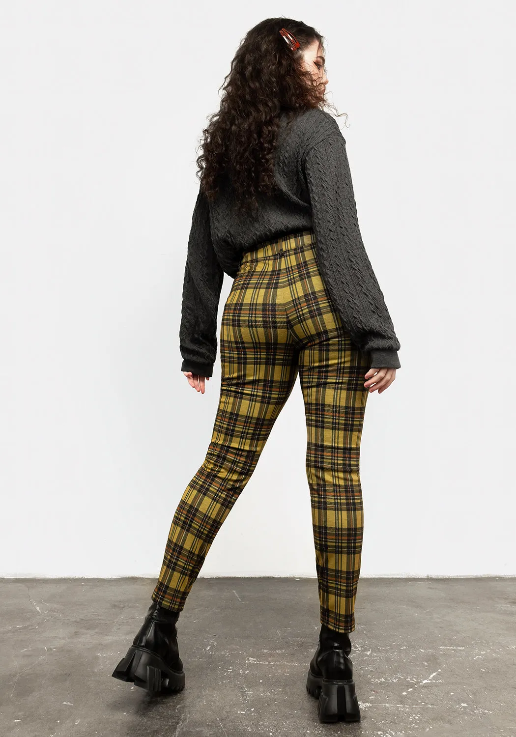 Albertine Skinny Check Trousers