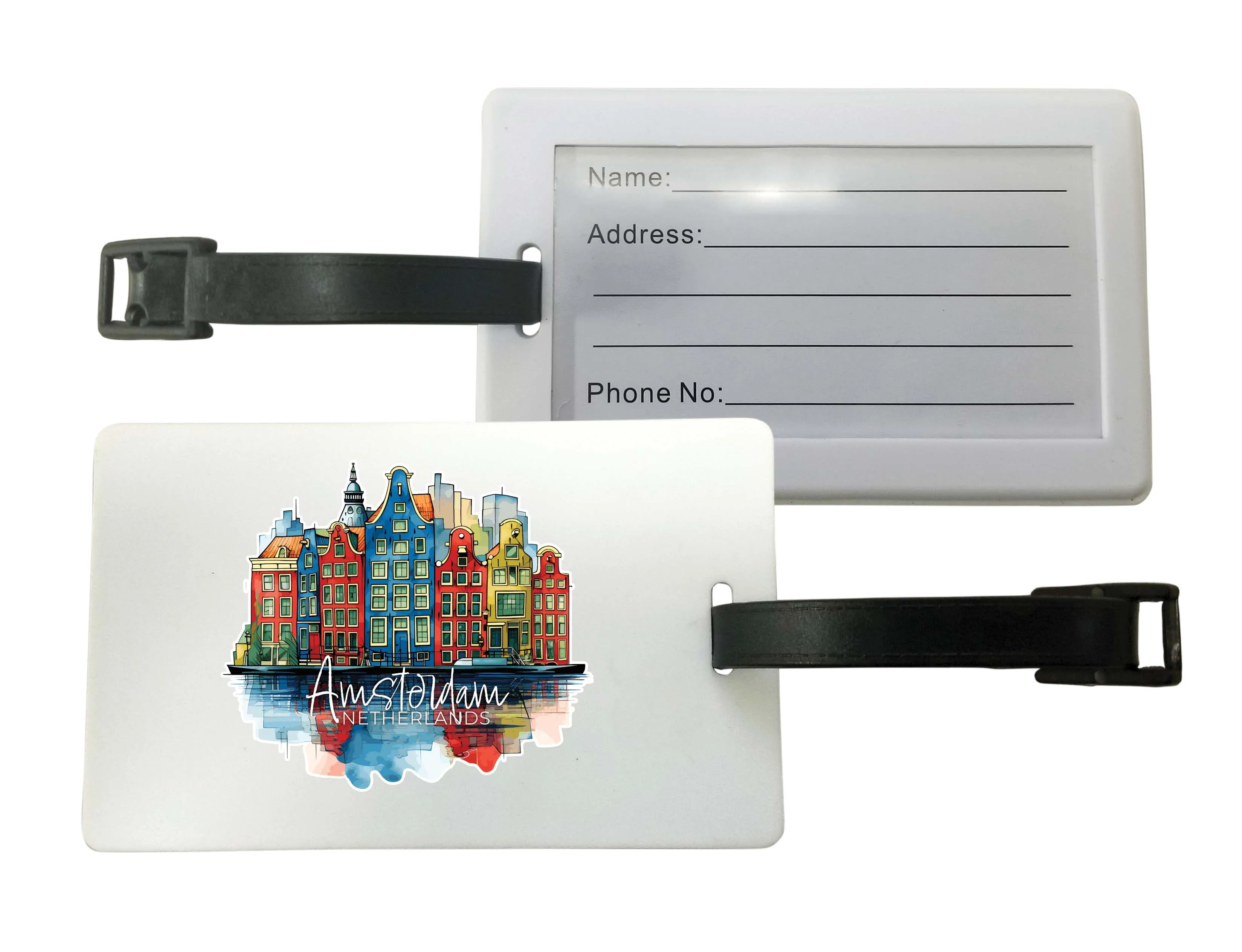 Amsterdam Netherlands Design C Souvenir Luggage Tag