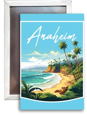 Anaheim California Design B Souvenir 2x3-Inch Fridge Magnet