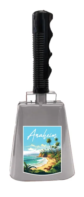 Anaheim California Design B Souvenir Destination Cowbell