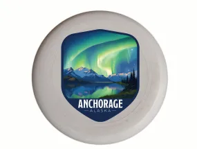 Anchorage Alaska Aurora Borealis Design Souvenir Frisbee Flying Disc