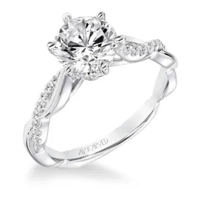 Artcarved .14TW Marnie Engagement Ring Mounting in 14K White Gold