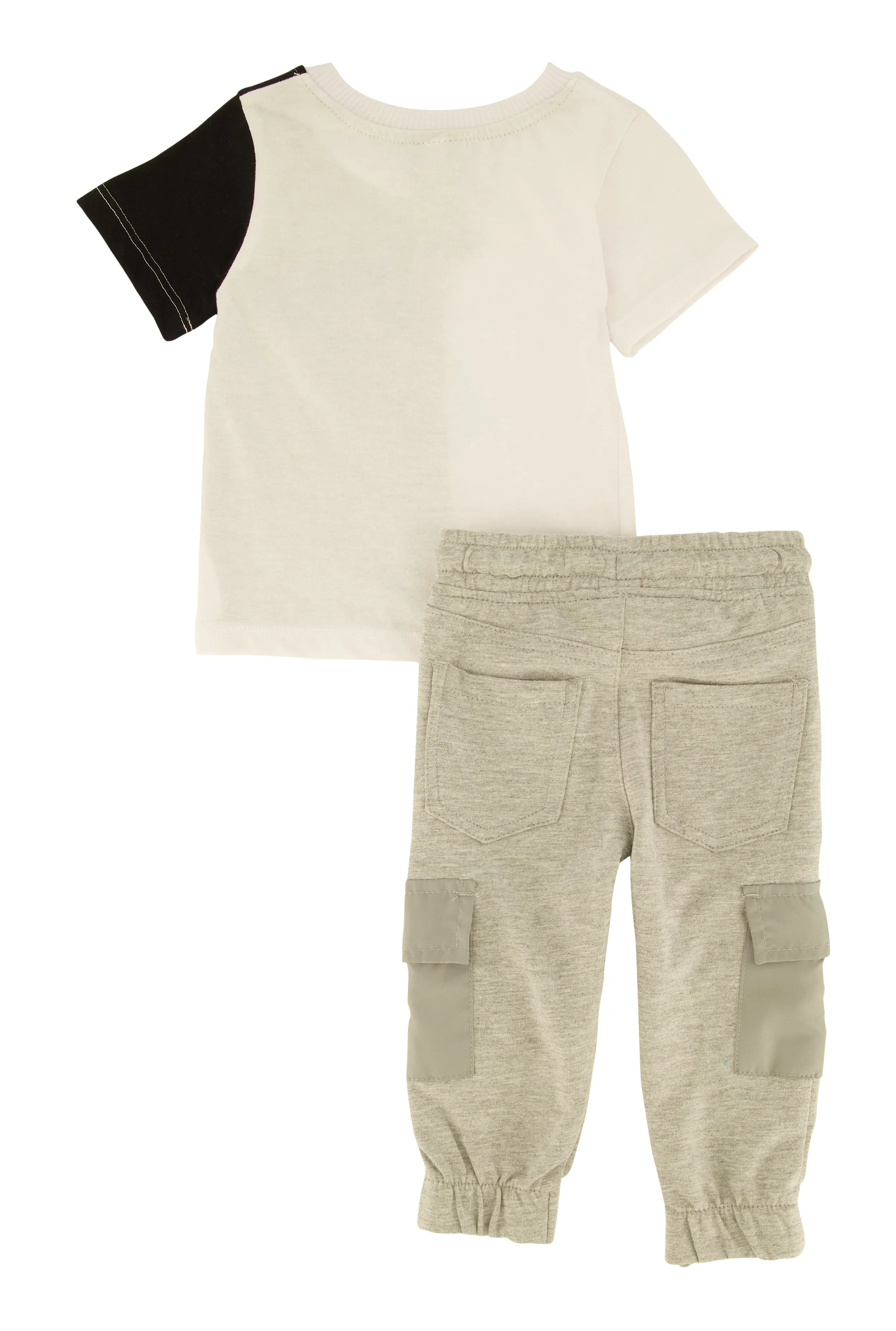 Baby Boys 12-24M Los Angeles Color Block Graphic Tee and Cargo Joggers