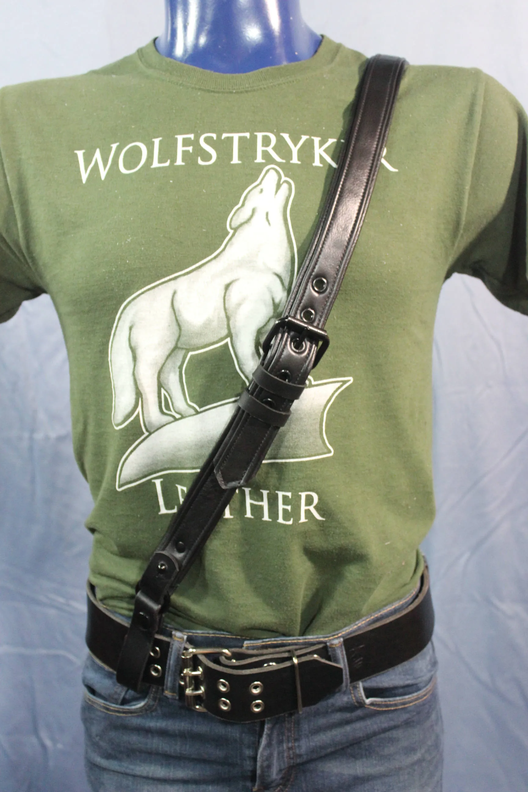 Back to Basics - Soft Black Leather Sam Browne Belt