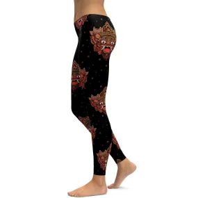 Balinese Masks Leggings