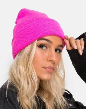 Beanie Hat in Hot Pink