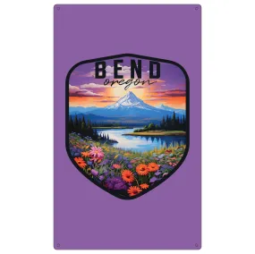 Bend Oregon Design A Souvenir Metal Sign 9 x 15