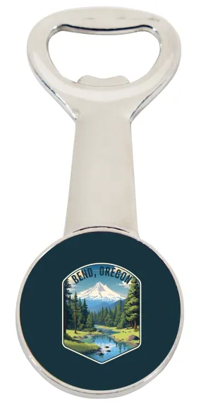 Bend Oregon Design B Souvenir Magnetic Bottle Opener