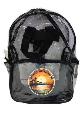 Biloxi Mississippi Design A Souvenir Clear View Backpack