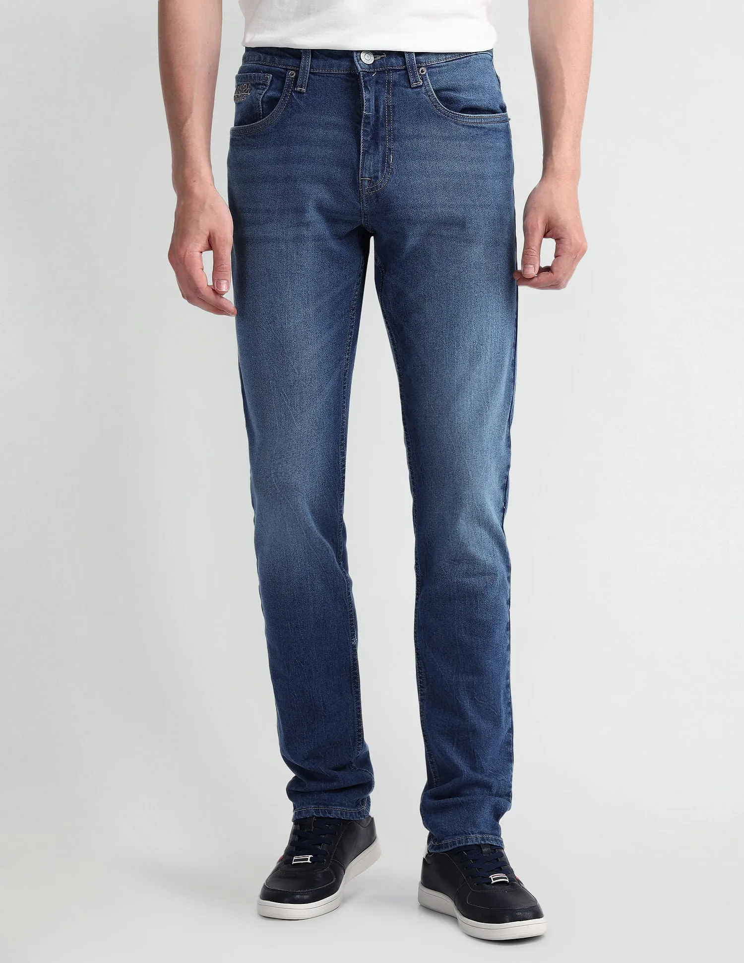 Brandon Slim Tapered Blue Jeans