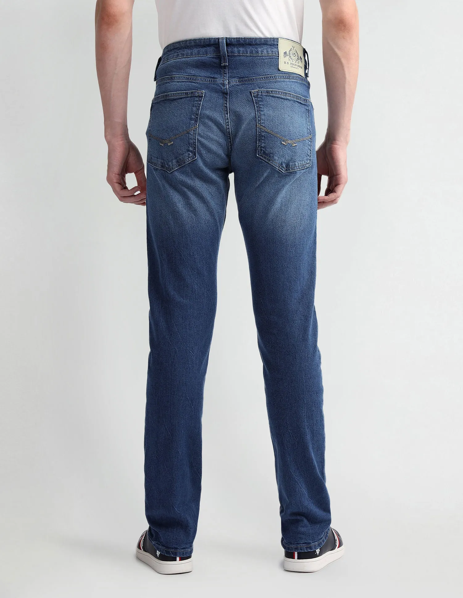 Brandon Slim Tapered Blue Jeans