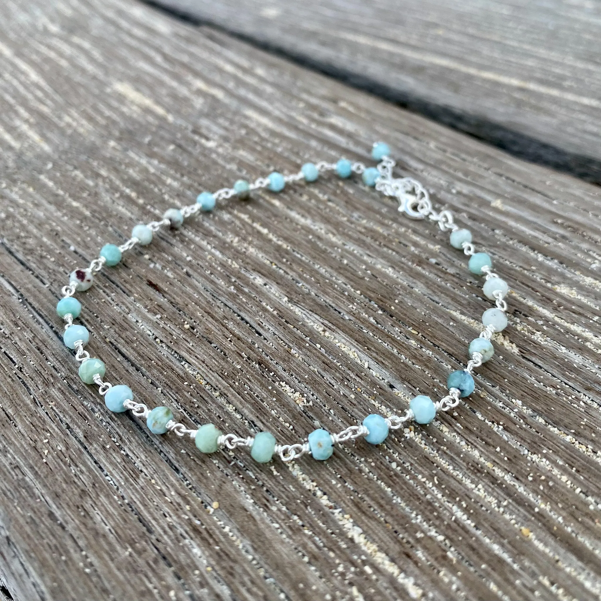 Caribbean Dreams Larimar Anklet