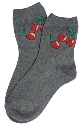 Cherry On Top Socks Grey