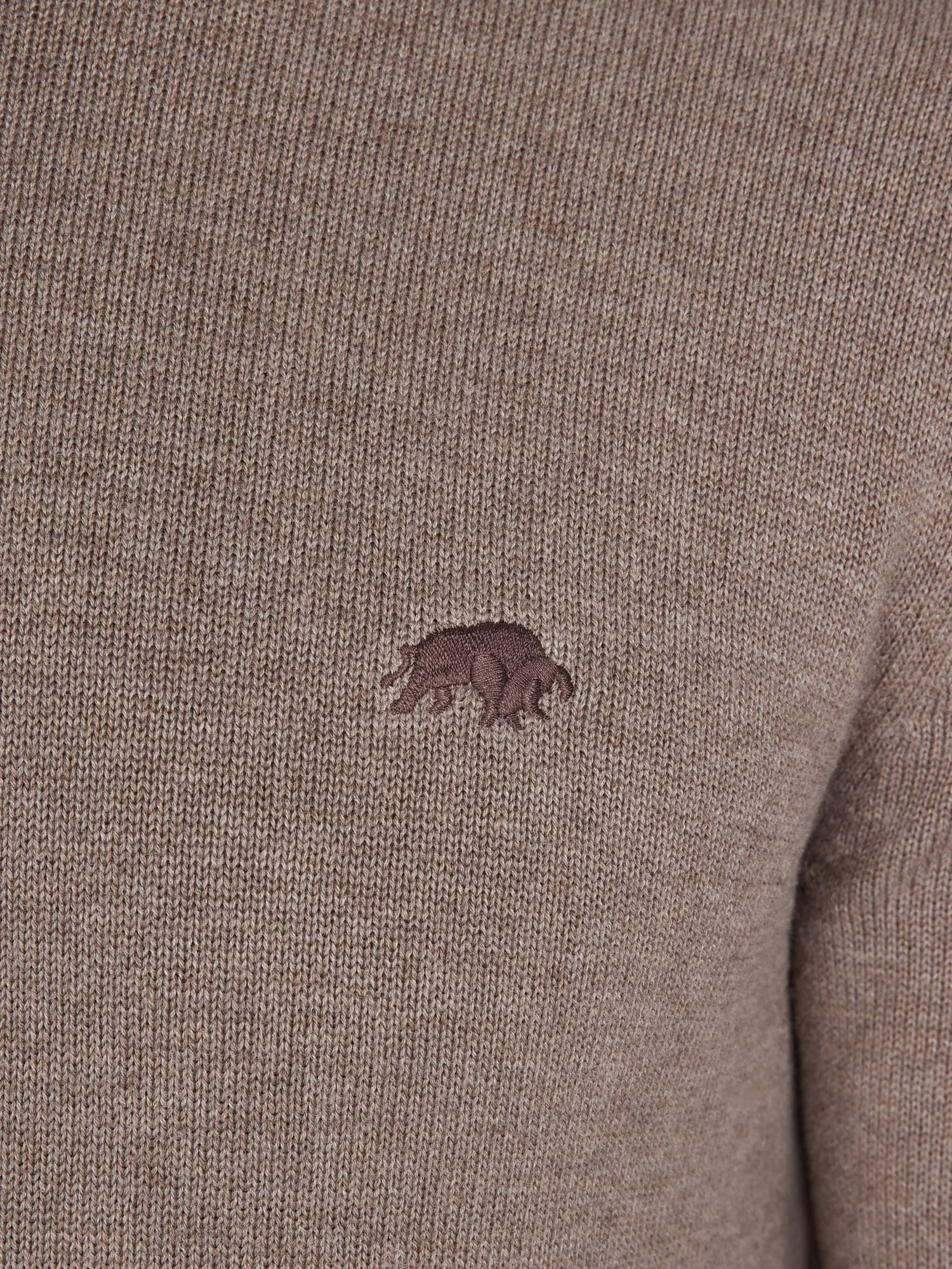 Classic Crew Neck Cotton/Cashmere Knit - Toast