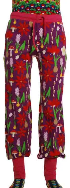 DUNS Adult Baggy Pants - Winter Flowers