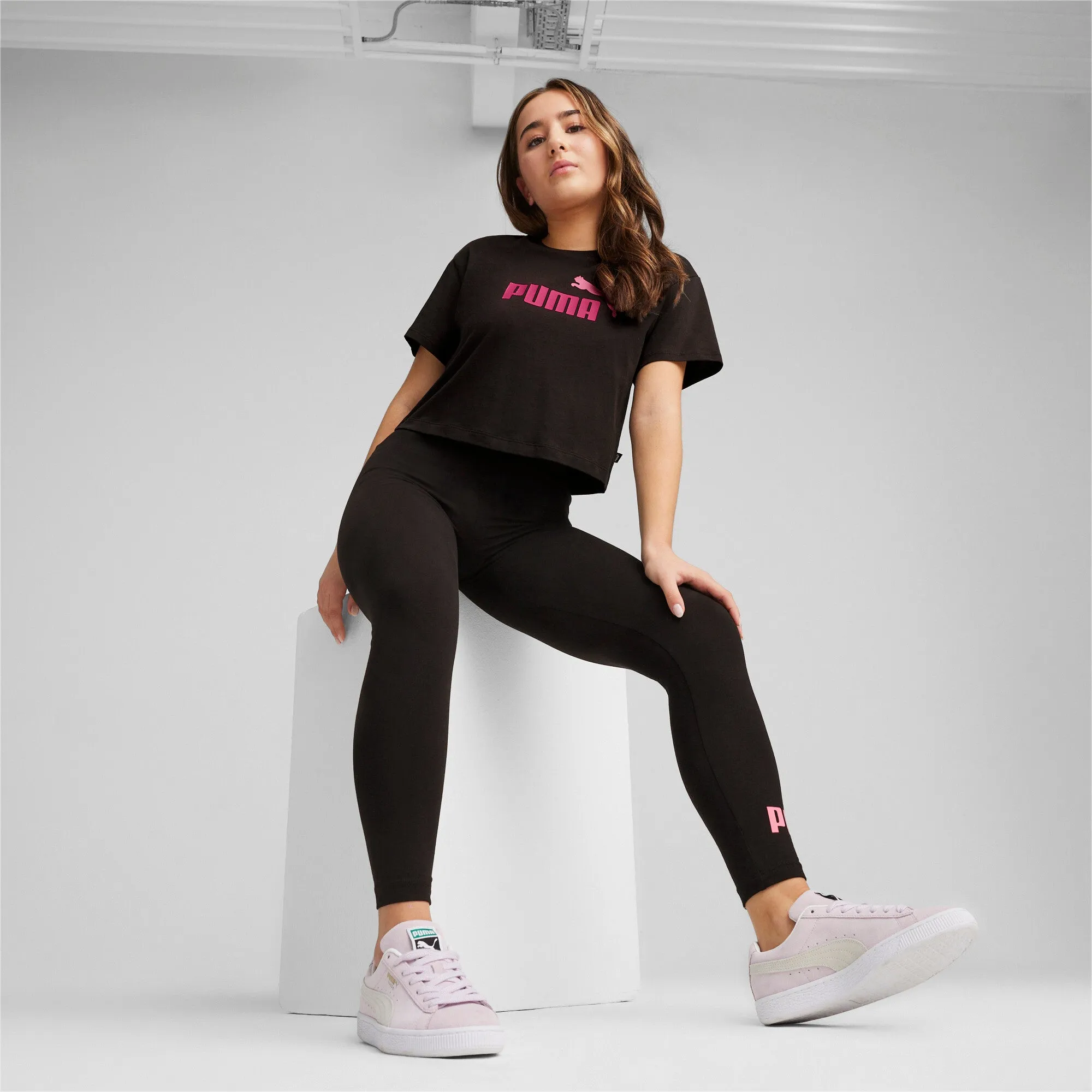 Girls Logo Cropped Tee