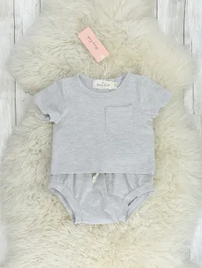 Grey Pocket Bloomers Outfit