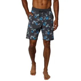 Hang Ten Men's Floral Print 10" Inseam Beach Pool Swim Shorts