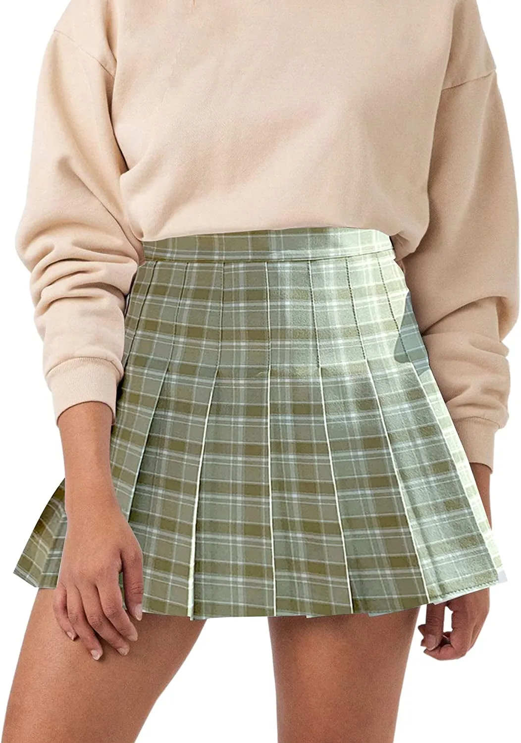 High Waisted Pleated Tennis Skirt