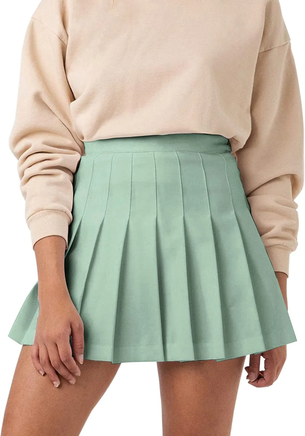 High Waisted Pleated Tennis Skirt