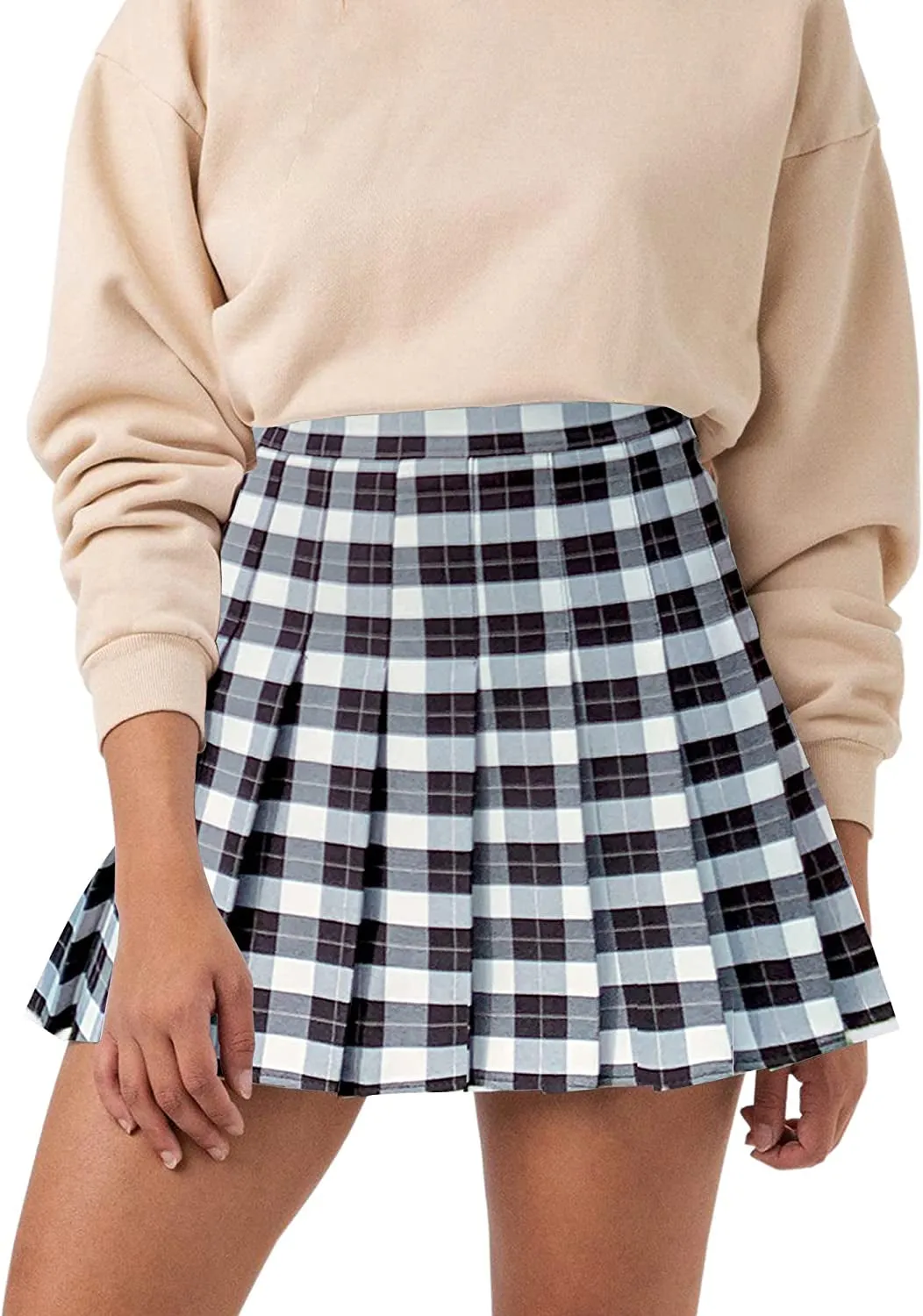 High Waisted Pleated Tennis Skirt