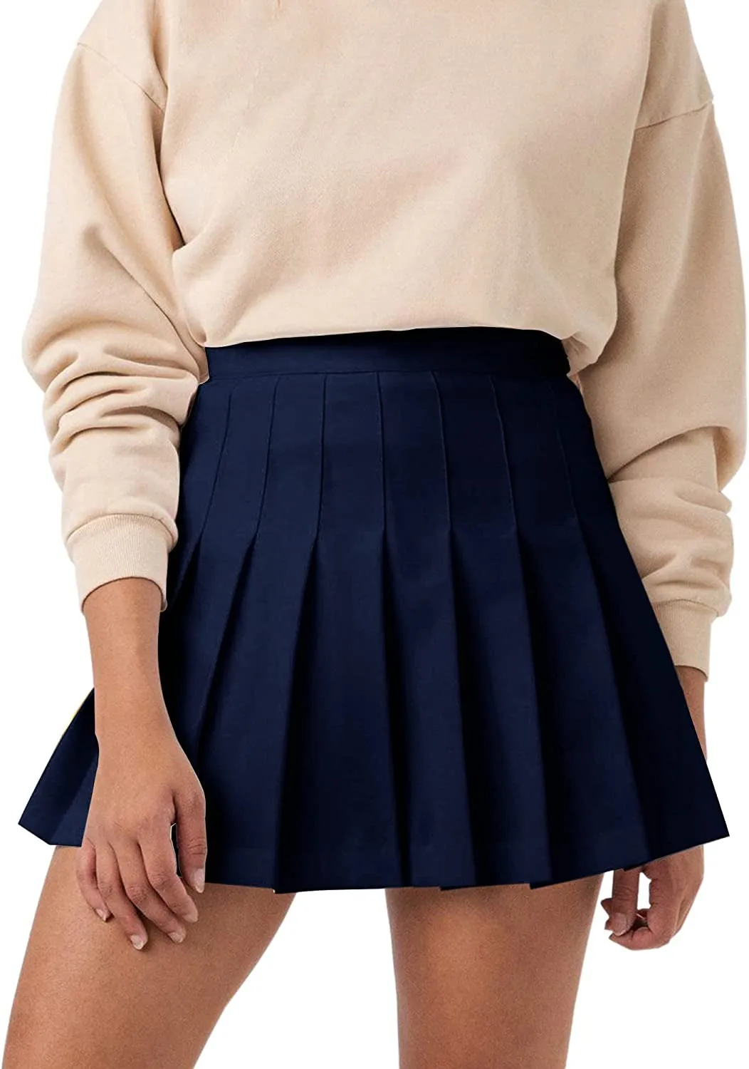 High Waisted Pleated Tennis Skirt