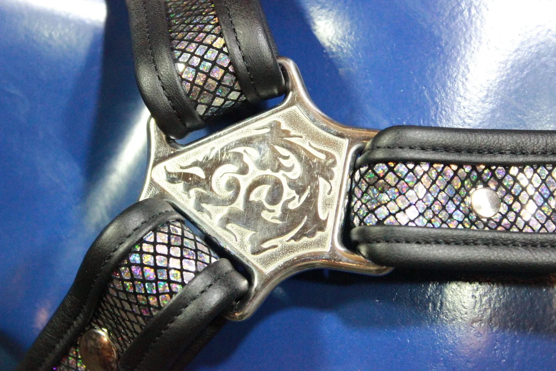 Holographic Tribal Bulldog Harness