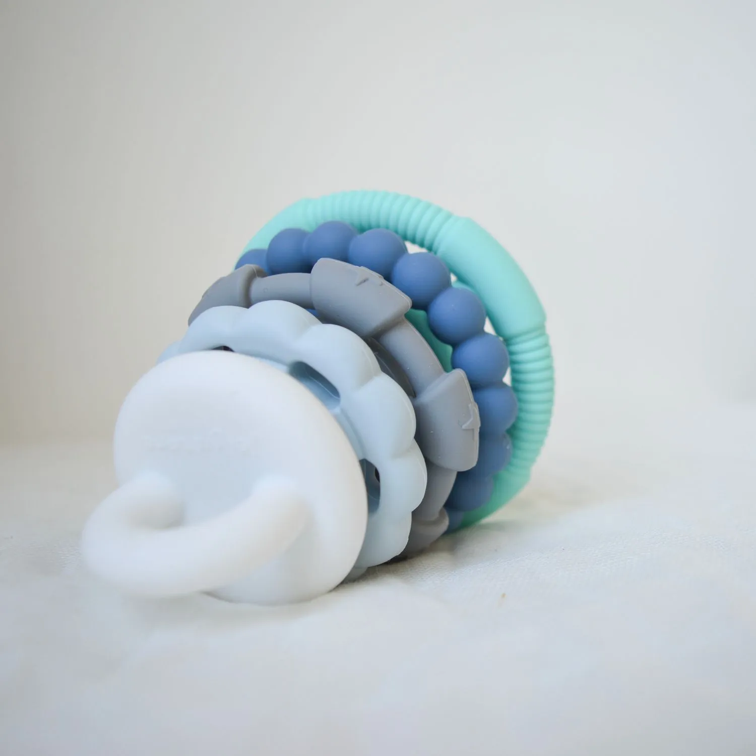 Jellystone Designs Rainbow Stacker Teether & Toy - Ocean