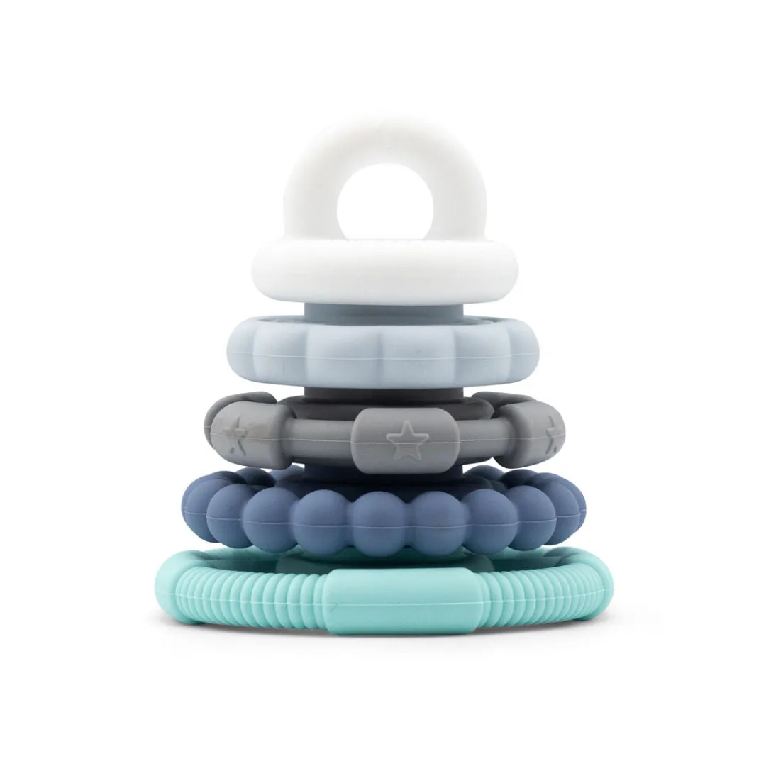 Jellystone Designs Rainbow Stacker Teether & Toy - Ocean