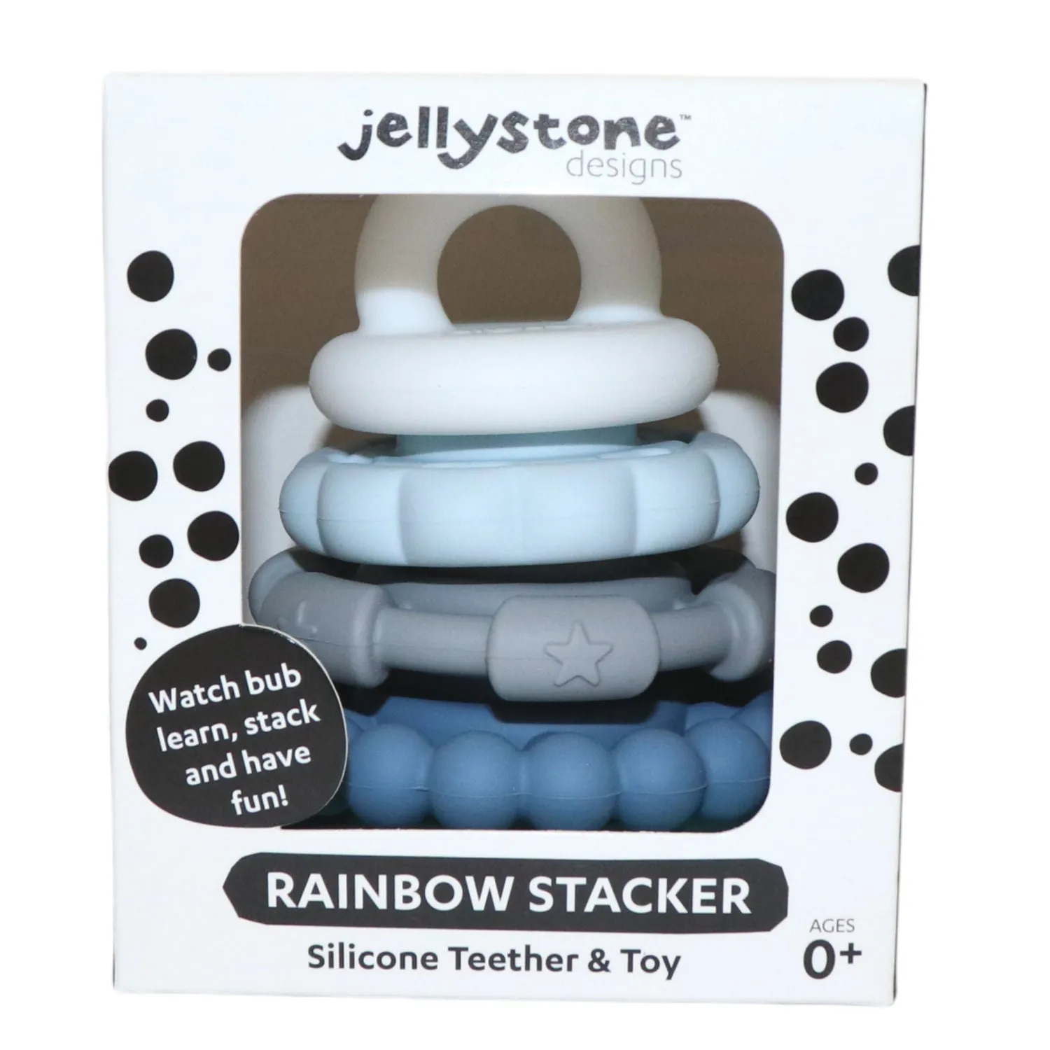 Jellystone Designs Rainbow Stacker Teether & Toy - Ocean