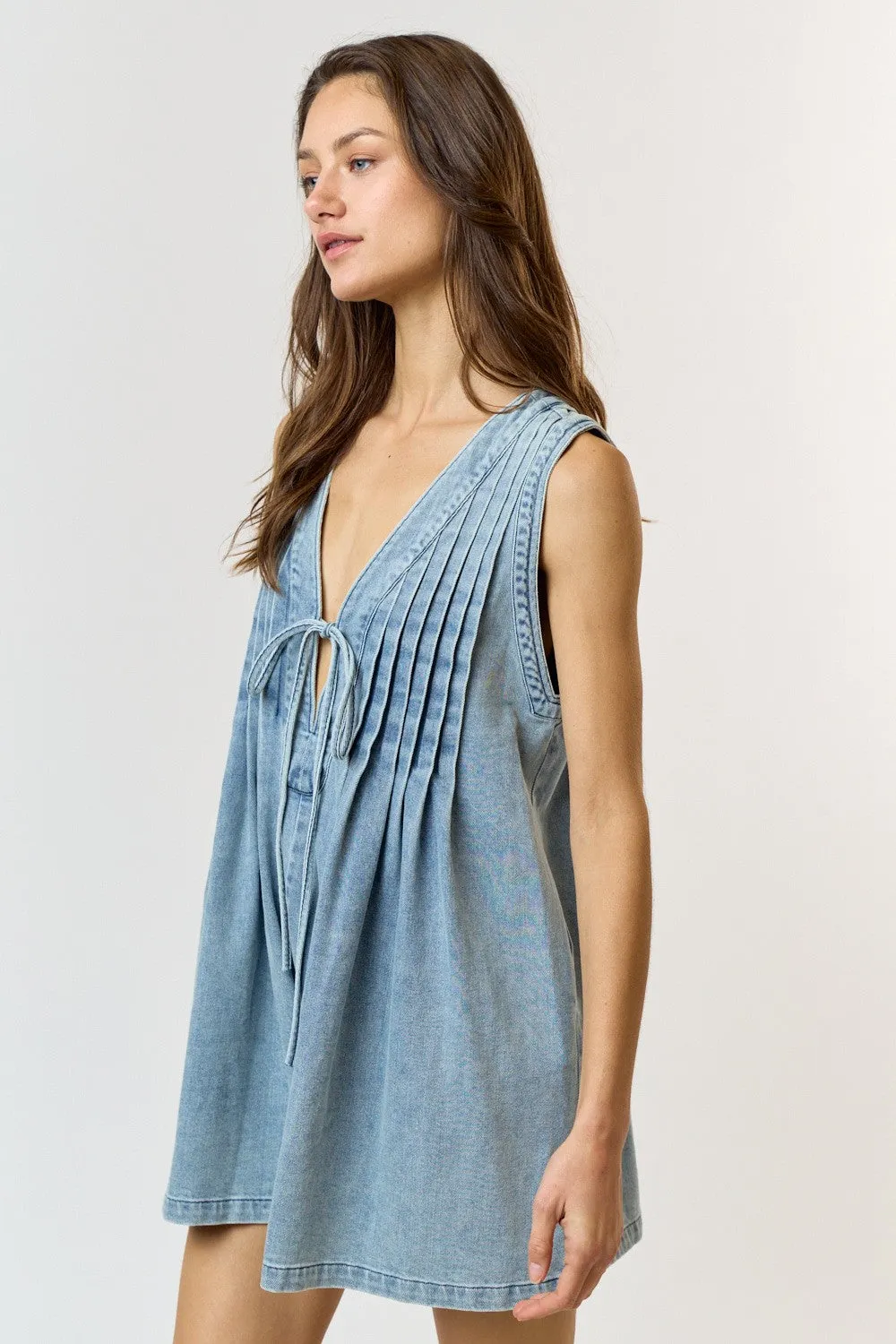 Jenna Denim Romper