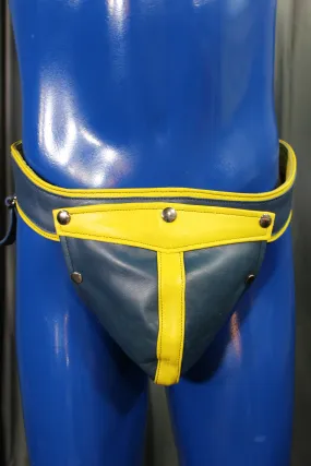 Jockstrap with Interchangeable Codpiece (Full Colored Leather)