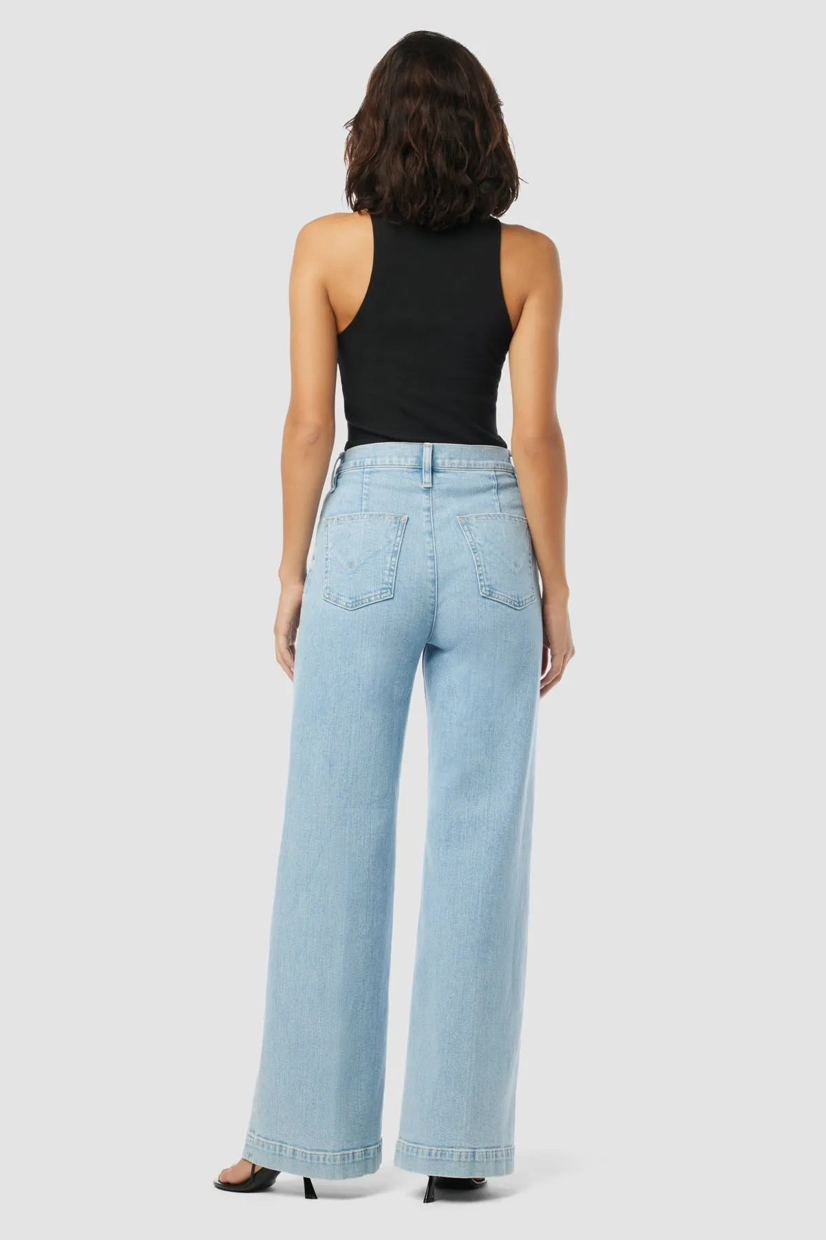 Jodie Seamed Front Yoke Wide Leg Jean