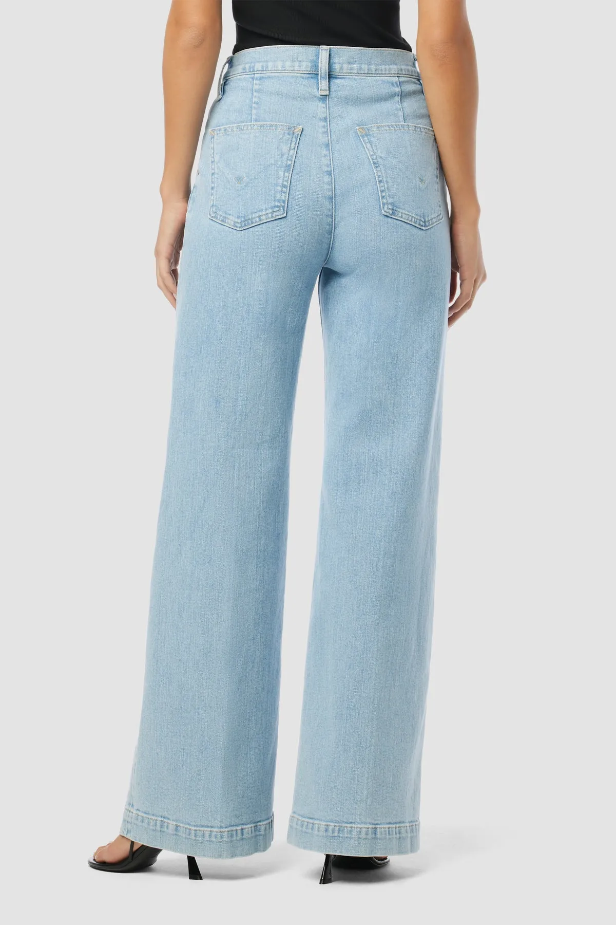 Jodie Seamed Front Yoke Wide Leg Jean