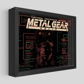 Metal Gear Solid Shadowbox Art