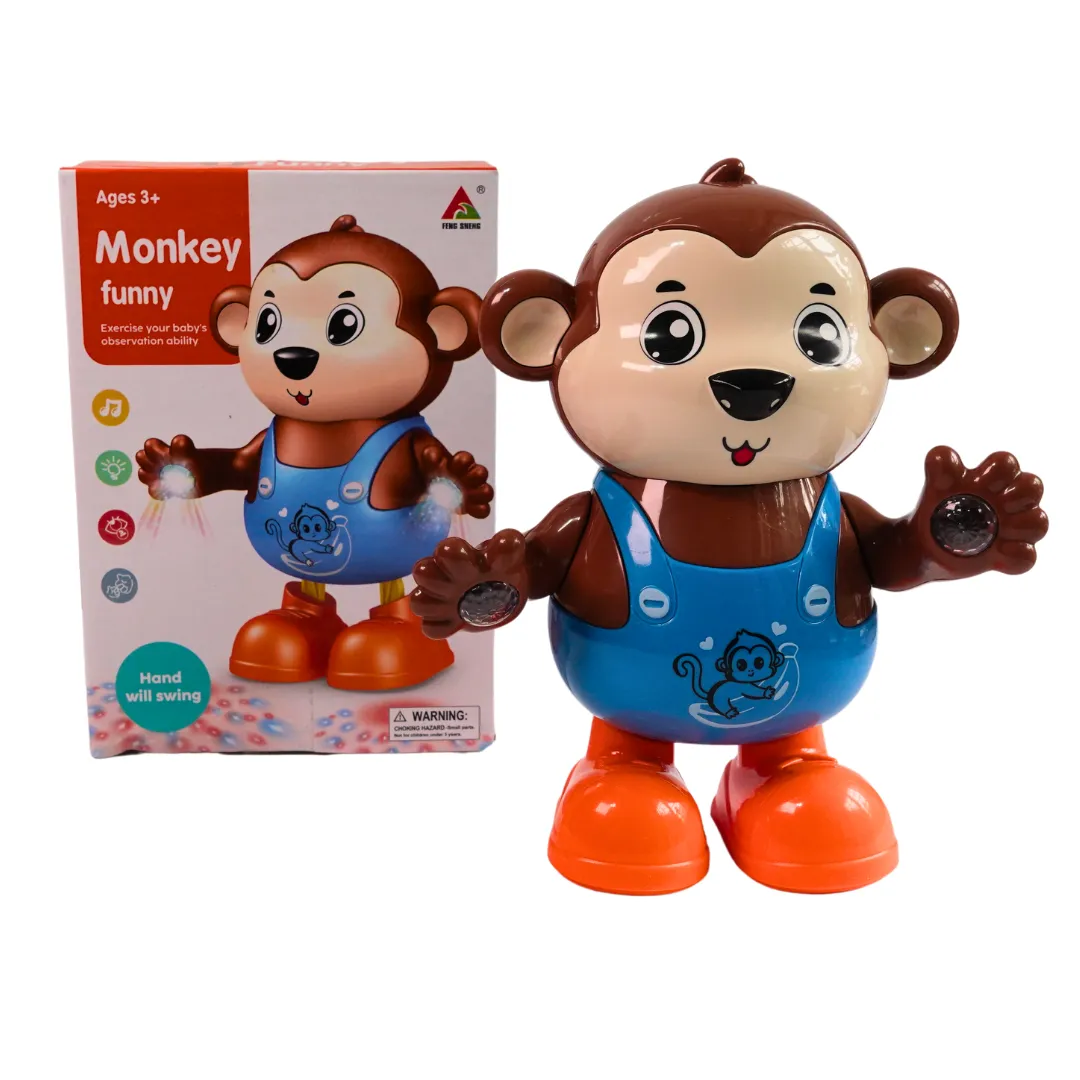 Musical Monkey Toy – Swinging and Dancing Mokey Robot Toy-1