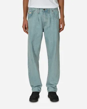 Pleated Jeans Light Wash