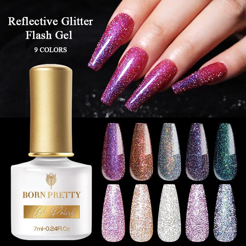 Reflective Glitter Flash Gel Polish Born Pretty