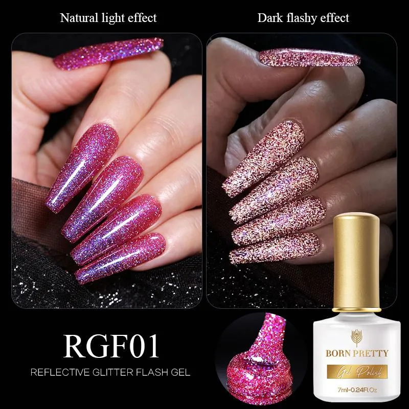 Reflective Glitter Flash Gel Polish Born Pretty