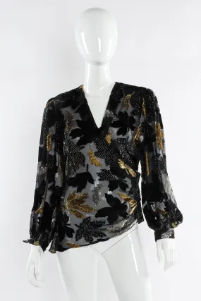 Silk Burnout Leaf Top