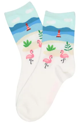 Small Town Cotton Socks Ivory